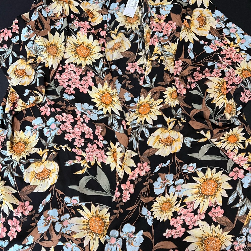 Maurices Black Floral Kimono